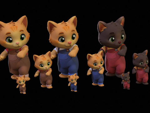 Cat2Pack3 3D Модель