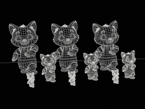 Cat2Pack3 3D Модель