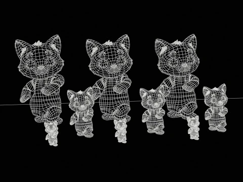 Cat2Pack3 3D Model
