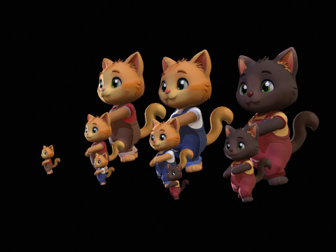 Cat2Pack3 3D Модель