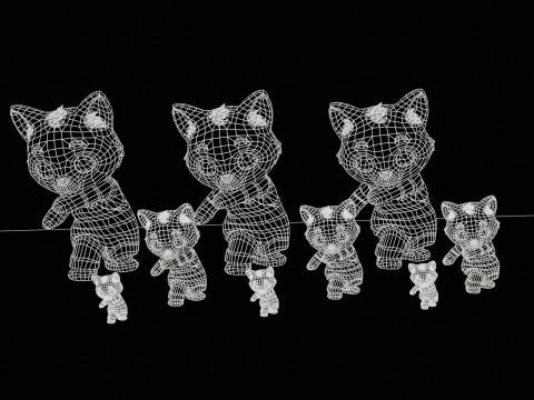 Cat2Pack3 3D Модель