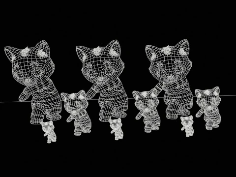 Cat2Pack3 3D Model