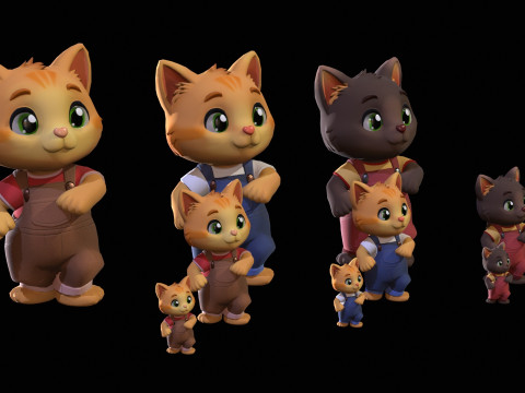 Cat2Pack3 3D Модель