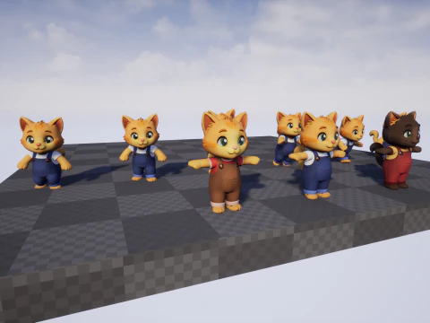 Cat2Pack3 3D Model