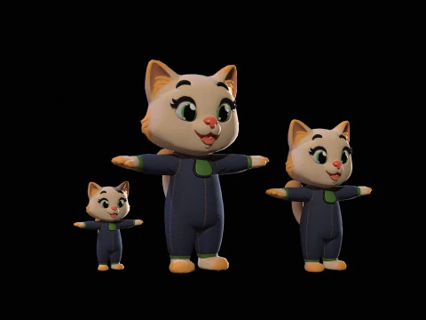 Cat3Pack3 3D Model
