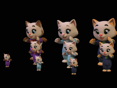 Cat3Pack3 3D Model