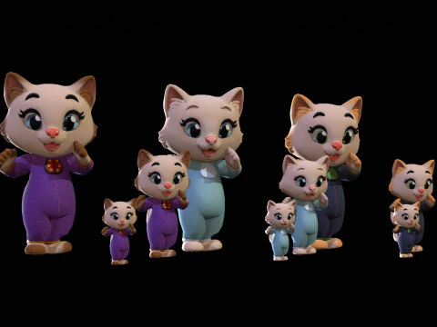 Cat3Pack3 3D Model