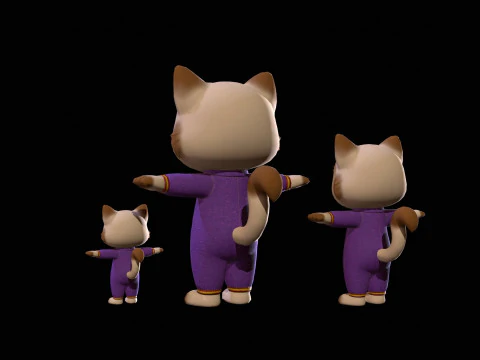 Cat3Pack3 3D Model