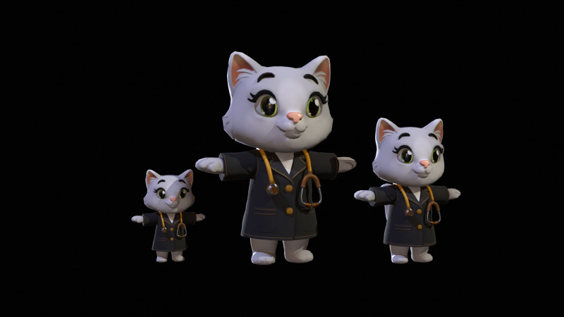 Cat4Pack3 3D Model .c4d .max .obj .3ds .fbx .stl .blend