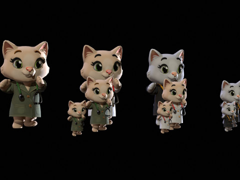 Cat4Pack3 3D Model
