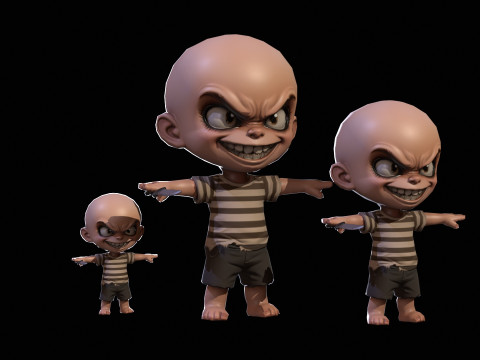 ChibiManiac1Pack1 Model 3D