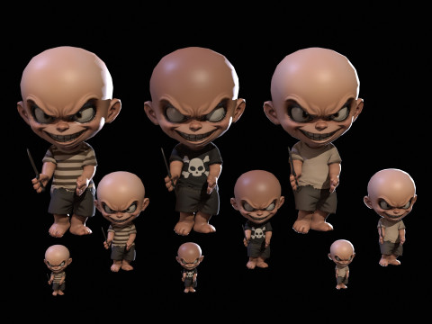 ChibiManiac1Pack1 3D मॉडल