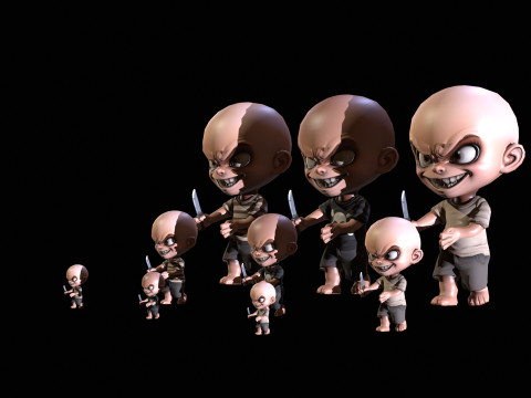 ChibiManiac1Pack1 3D मॉडल