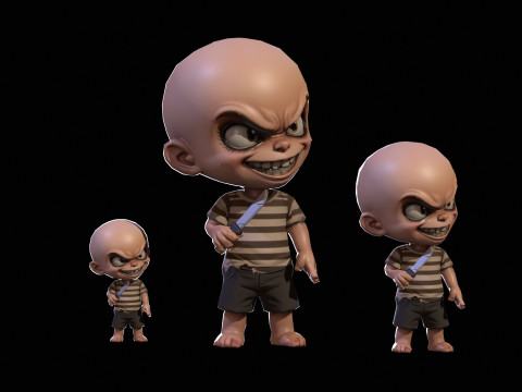 ChibiManiac1Pack1 3D मॉडल