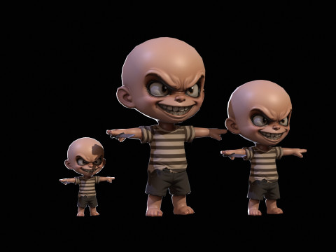 ChibiManiac1Pack1 3D मॉडल