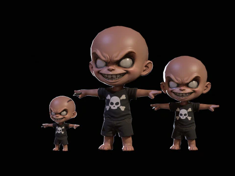 ChibiManiac1Paquete1 Modelo 3D