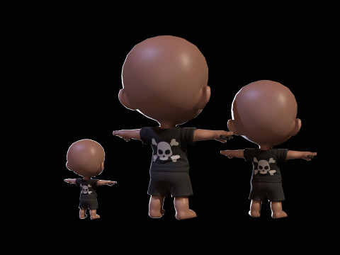 ChibiManiac1Pack1 3D मॉडल