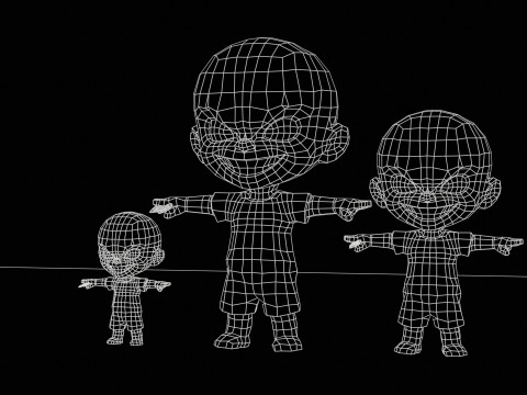 ChibiManiac1Pack1 3D मॉडल