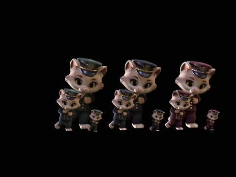 Cat6Pack3 3D Model