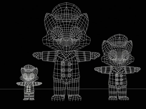 Cat6Pack3 3D Model