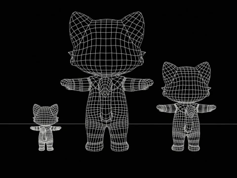 Cat8Pack3 3D Model