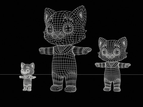 Cat8Pack3 3D 모델