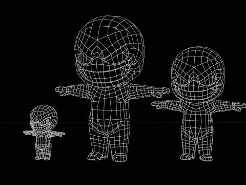 ChibiManiac2Pack1 3D Modell