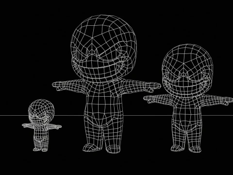 ChibiManiac2Pack1 3D Model