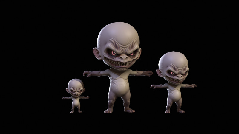 ChibiManiac3Pack1 Modelo 3D .c4d .max .obj .3ds .fbx .stl .blend 