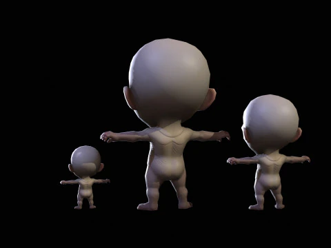 ChibiManiac3Pack1 3D मॉडल