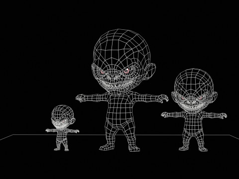 ChibiManiac3Pack1 Modelo 3D