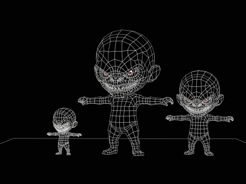 ChibiManiac3Pack1 3D मॉडल