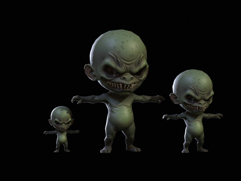 ChibiManiac3Pack1 Modelo 3D