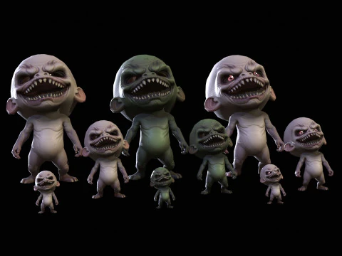 ChibiManiac3Pack1 3D मॉडल