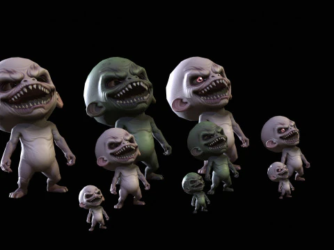 ChibiManiac3Pack1 3D मॉडल