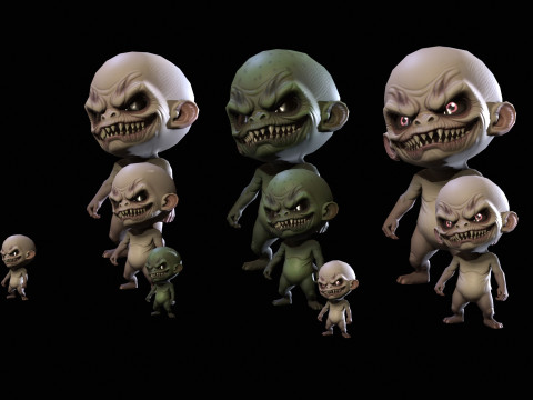 ChibiManiac3Pack1 Modelo 3D