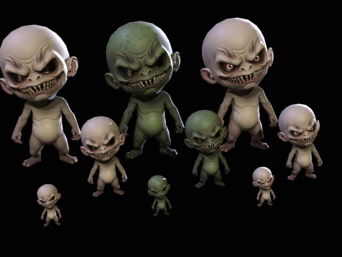 ChibiManiac3Pack1 3D मॉडल