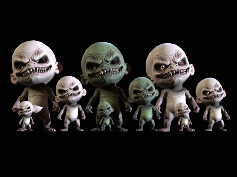 ChibiManiac3Pack1 Modelo 3D