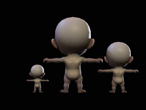 ChibiManiac3Pack1 Modelo 3D