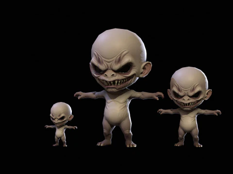 ChibiManiac3Pack1 3D मॉडल