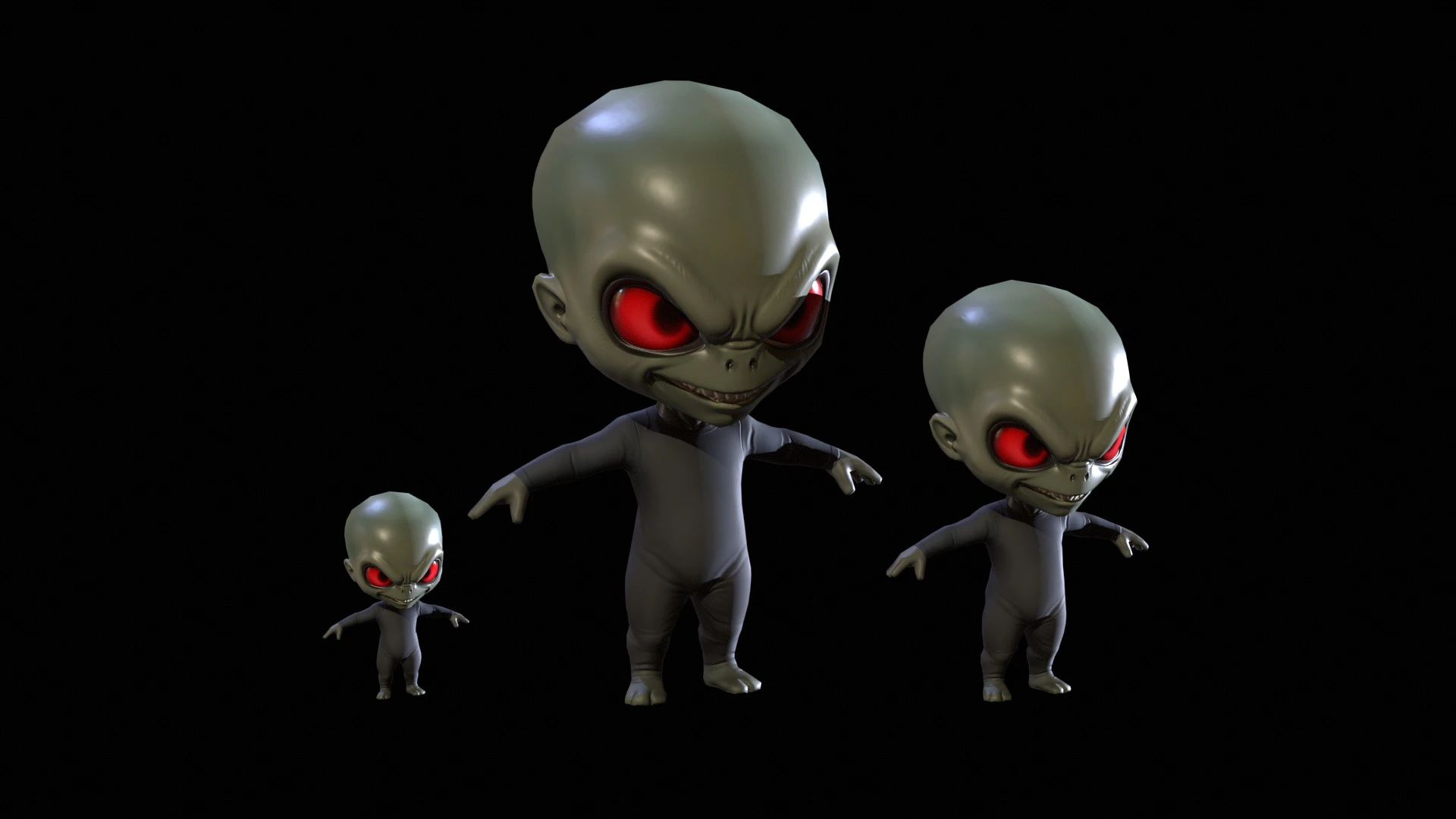 ChibiManiac4Pack1 3D Model .c4d .max .obj .3ds .fbx .stl .blend 