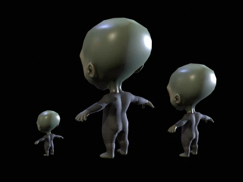 ChibiManiac4Pack1 3D Model