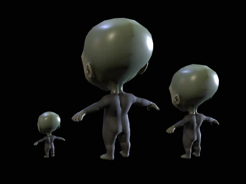 ChibiManiac4Pack1 3D Model