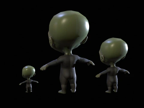 ChibiManiac4Pack1 3D Model