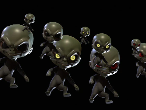 ChibiManiac4Pack1 3D Model