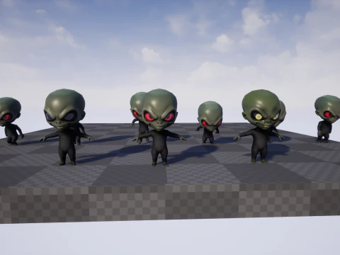 ChibiManiac4Pack1 3D Model