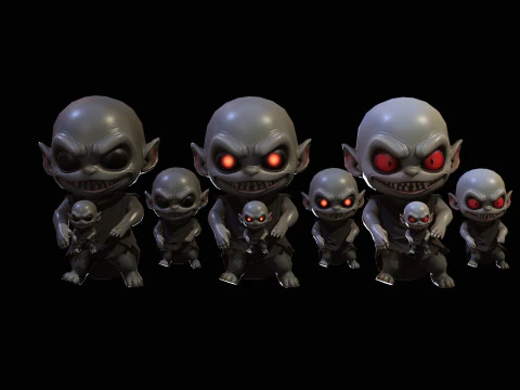ChibiManiac5Pack1 Modelo 3D