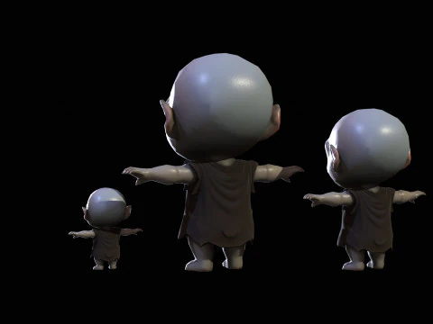 ChibiManiac5Pack1 Modelo 3D