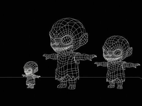 ChibiManiac5Pack1 Modèle 3D