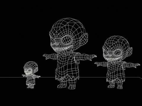 ChibiManiac5Pack1 Modelo 3D